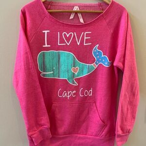 Luckee Lady Pullover Sweatshirt I Love Cape Cod Womens Size L